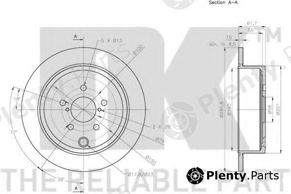  NK part 204418 Brake Disc