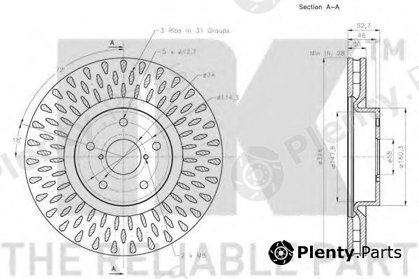  NK part 204420 Brake Disc