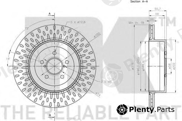  NK part 204423 Brake Disc