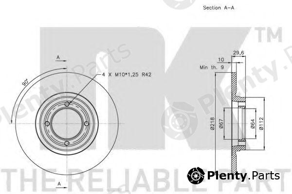  NK part 204503 Brake Disc
