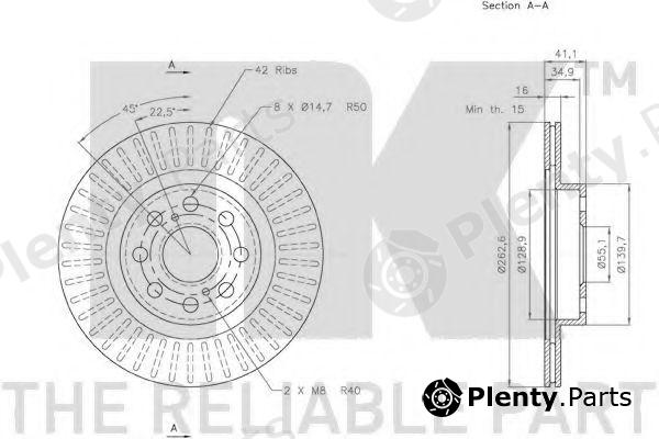  NK part 2045110 Brake Disc