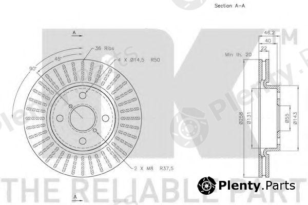  NK part 2045115 Brake Disc