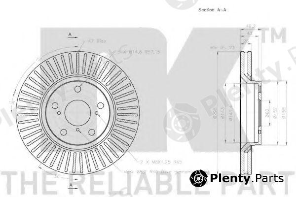  NK part 2045122 Brake Disc