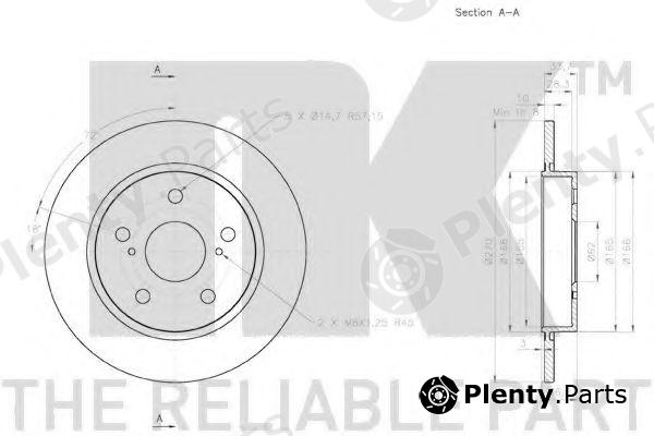  NK part 2045123 Brake Disc