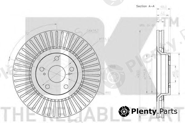  NK part 2045129 Brake Disc