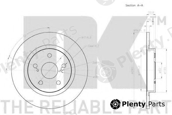  NK part 2045131 Brake Disc