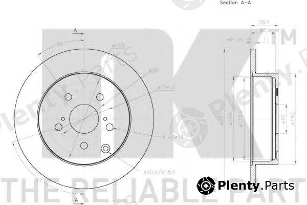  NK part 2045136 Brake Disc