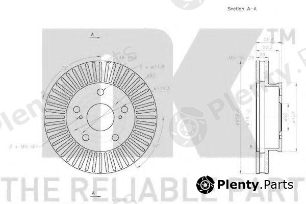  NK part 2045138 Brake Disc