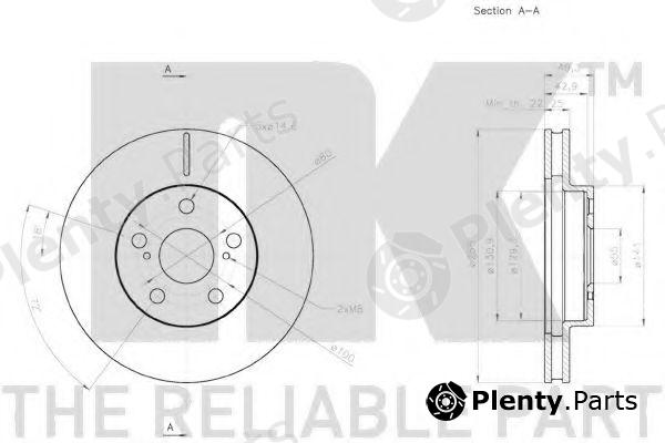  NK part 2045142 Brake Disc