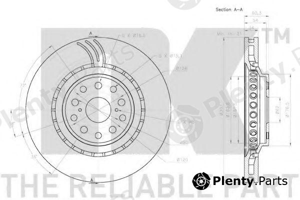  NK part 2045146 Brake Disc