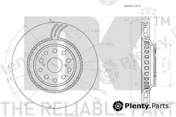  NK part 2045147 Brake Disc