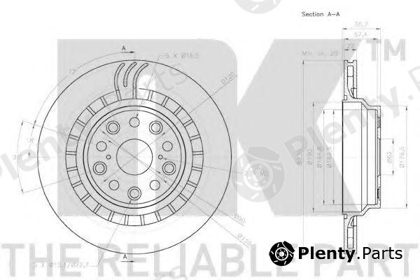  NK part 2045149 Brake Disc