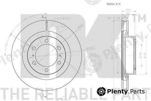  NK part 2045150 Brake Disc