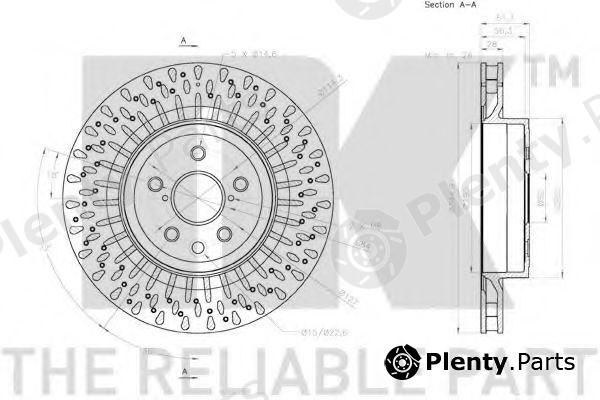 NK part 2045152 Brake Disc
