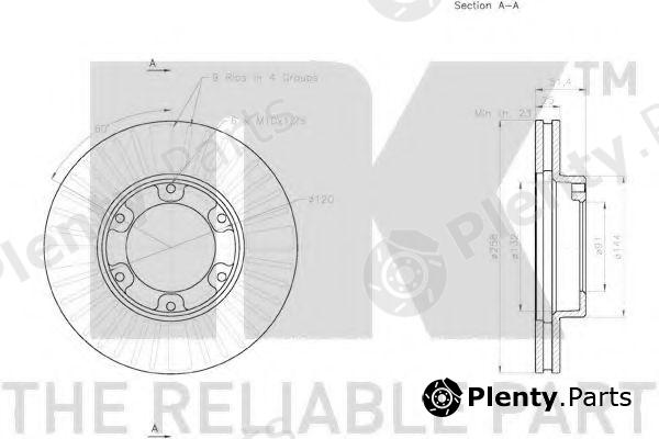 NK part 2045154 Brake Disc