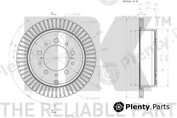  NK part 2045162 Brake Disc