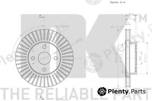  NK part 2045163 Brake Disc