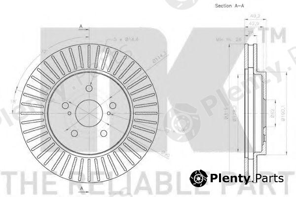  NK part 2045168 Brake Disc