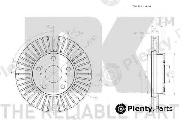  NK part 2045170 Brake Disc