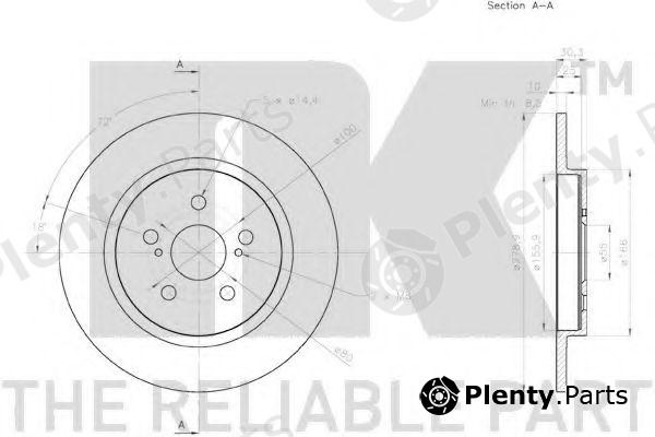  NK part 2045172 Brake Disc