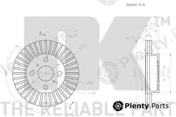  NK part 2045174 Brake Disc