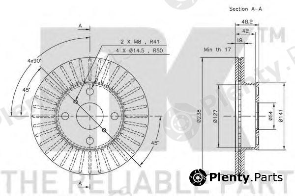  NK part 204526 Brake Disc