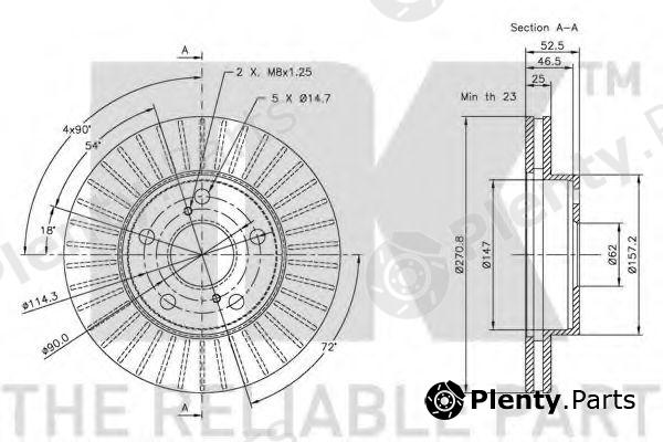  NK part 204532 Brake Disc