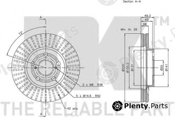  NK part 204540 Brake Disc