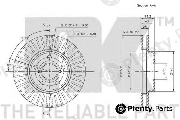  NK part 204544 Brake Disc