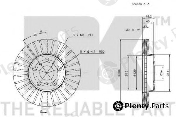  NK part 204545 Brake Disc