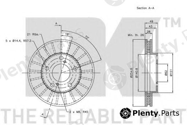  NK part 204547 Brake Disc