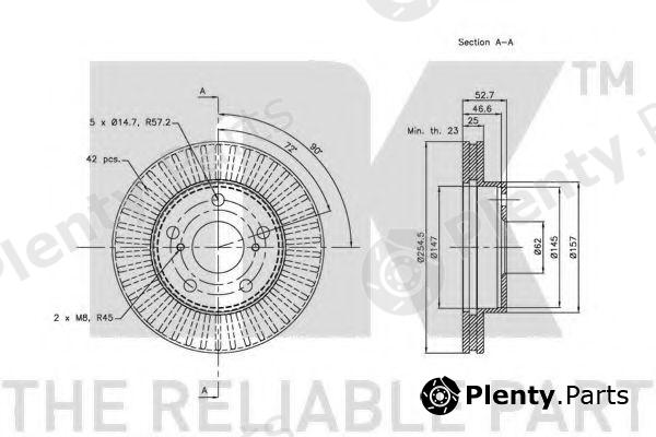  NK part 204569 Brake Disc