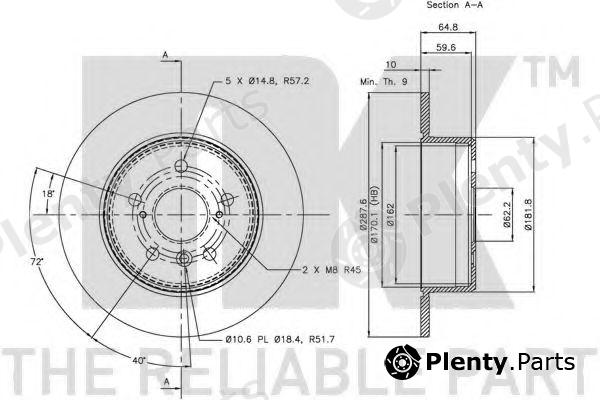  NK part 204570 Brake Disc
