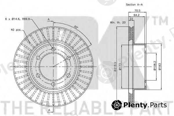  NK part 204577 Brake Disc