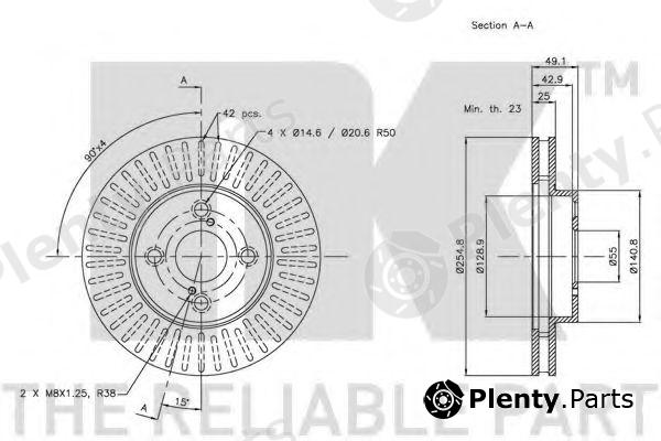  NK part 204582 Brake Disc