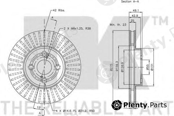  NK part 204583 Brake Disc
