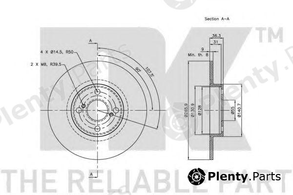  NK part 204587 Brake Disc
