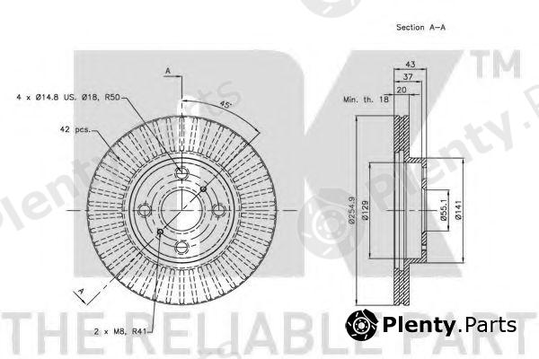  NK part 204588 Brake Disc