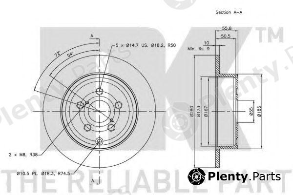  NK part 204589 Brake Disc