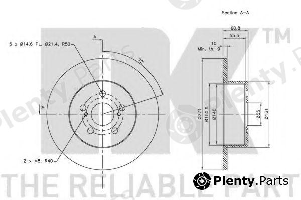  NK part 204593 Brake Disc