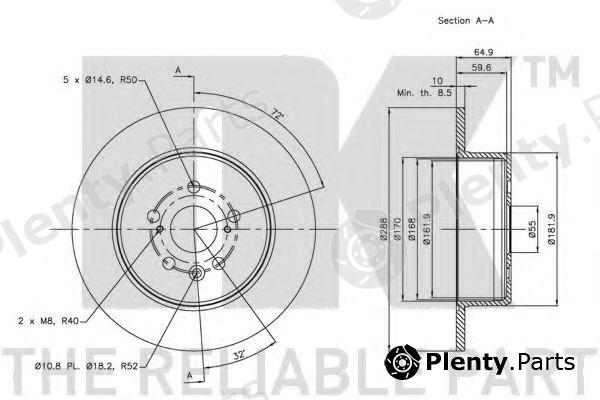  NK part 204594 Brake Disc