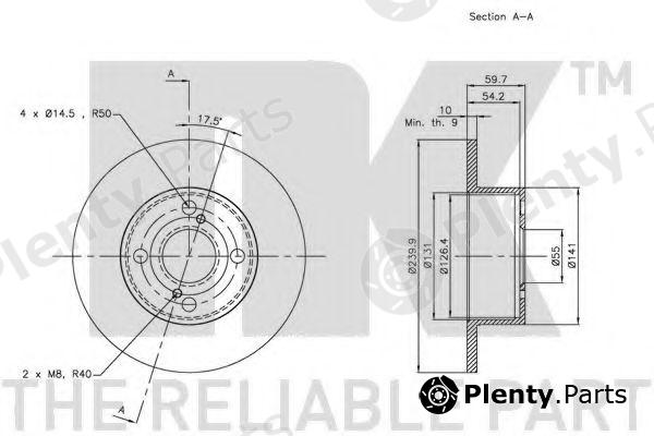  NK part 204599 Brake Disc