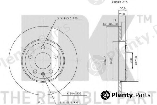  NK part 2047111 Brake Disc