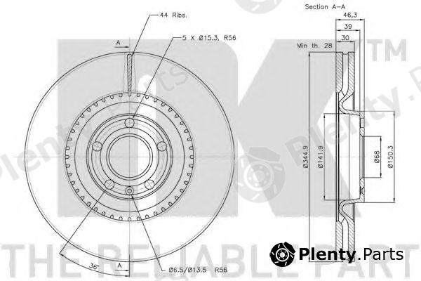  NK part 2047112 Brake Disc