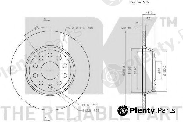  NK part 2047116 Brake Disc