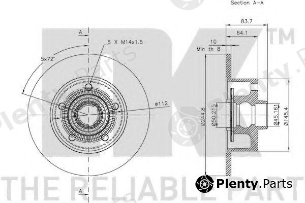  NK part 2047120 Brake Disc