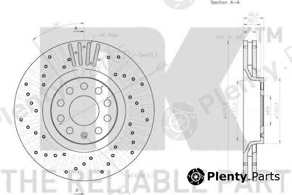  NK part 2047135 Brake Disc