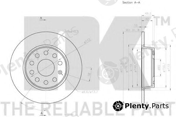  NK part 2047137 Brake Disc