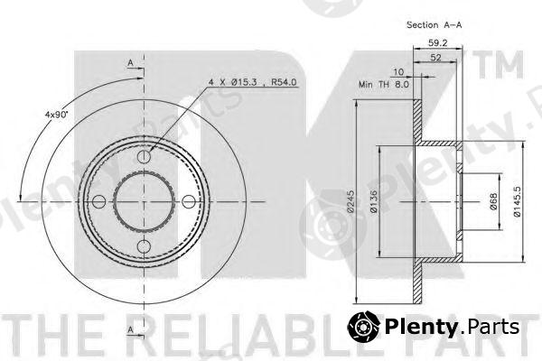  NK part 204723 Brake Disc