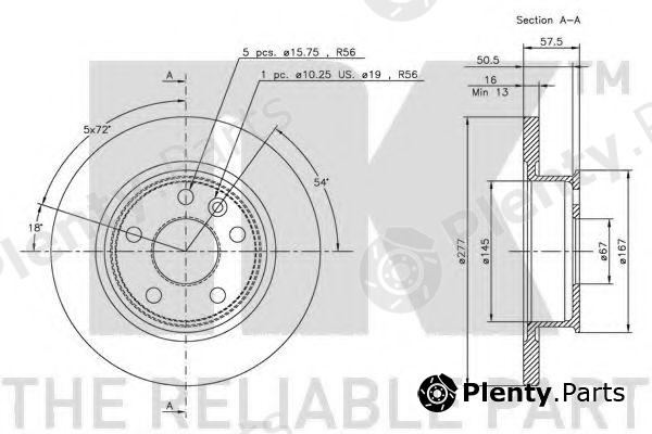  NK part 204730 Brake Disc